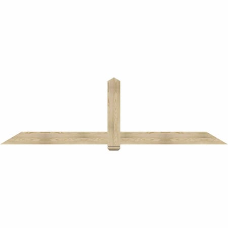 Ekena Millwork Eugene Rough Sawn Timber Gable Bracket, Douglas Fir, 108"W x 31 1/2"H x 2"D x 6"F, 7/12 Pitch GBW108X31X0206EUG00RDF